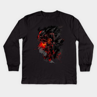 "Scarlet Predator" Kids Long Sleeve T-Shirt